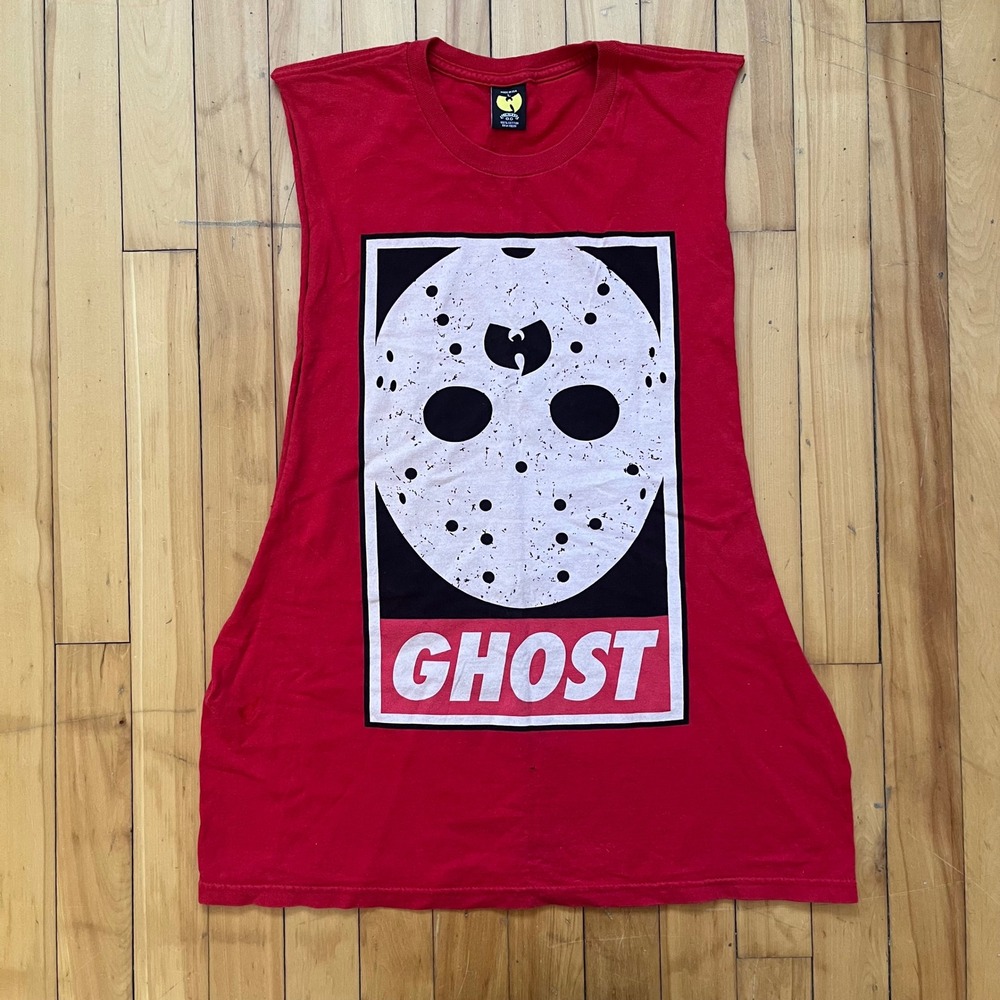 Vtg Wu-Tang Ghostface Killah Jason Mask Red Muscle Tee Graphic Tank Top Small